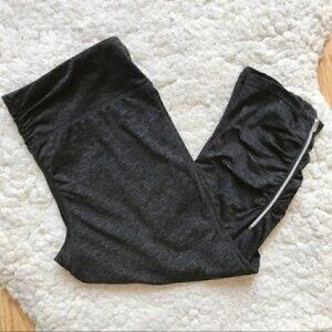 Tangerine:Gray/ Black Cobalt Blue Zipper Capris M